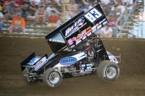 Timn Kaeding on the hammer at Kokomo Speedway. - Jan Dunlap Photo