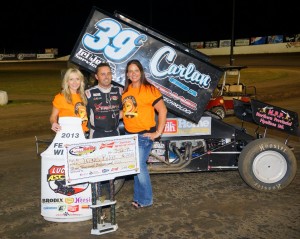 Travis Rilat grabbed night one at the Grays Harbor Raceway, advancing straight into Saturday's 30 lap Lucas Oil ASCS presented by MAVTV American Real feature event. (ASCS / John Fletcher) 