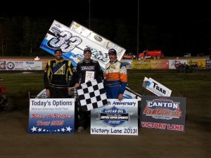 Stewart Friesen wins first ever ESS A-Main at Brewerton on Speedweek Night #2. Lance Yonge and Michael Parent followed. - Image courtesy of ESS