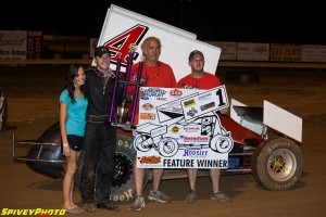 Robert Sellers in victory lane / Mike Spivey Photo