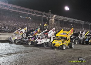 The parade lap for the 2013 FVP Knoxville Nationals. - Mike Campbell Photo