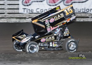 Could Donny Schatz earn a spot into this year's Knoxville Nationals A-Main through the World Challenge?  Schatz is currently slated for Saturday's B-Main. - Mike Campbell Photo
