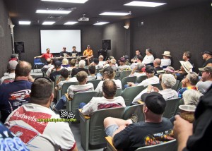 Full house for one of the fan forums at the National Sprint Car Hall of Fame and Museum. - Mike Campbell Photo