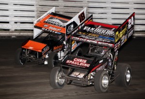 TMAC races with Ian Madsen at Knoxville (Danny Howk Photo)