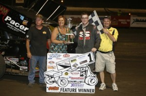 Fred Mattox earns his first visit to victory lane. - Mike Spivey Photo