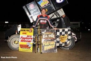 Byron Reed in victory lane. - Paul Arch Photo