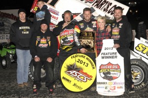 Brian Brown raced from eighth to win the 40th annual Devil's Bowl Winter Nationals on Saturday, October 19 against the Lucas Oil ASCS presented by MAVTV American Real (ASCS / Rob Kocak) 