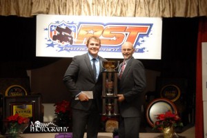 2013 PST America Champion Jared Zimbardi (Left) with PST President Mike Emhof (Right) on Saturday Night at the Patriot Sprint Tour Banquet in Rochester, NY  