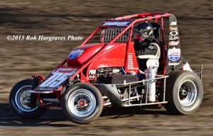 Jake Swanson. 2nd in 2013 Honda USAC Western Midget Points. Photo by Rob Hargraves.