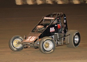 2013 Perris Auto Speedway Senior Sprint Car Champion Rick Hendrix of Palmdale, California.   - Doug Allen Photo.