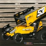 Joe Beaver took the 360 feature win at Knoxville Raceway - Serena Dalhamer photo