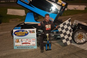 Troy DeCaire after his Must See Racing 60 win at Anderson Speedway Wednesday night. David Sink Photo