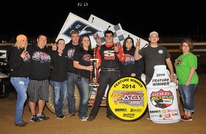 Aaron Reutzel reeled off his third win of the year and second in a row in Lucas Oil ASCS National Tour action by winning Friday night's 25-lap feature at the Outlaw Motorsports Park near Muskogee, OK. The Wheatley Collection