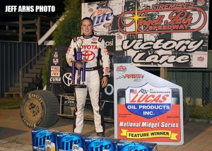 Christopher Bell in victory lane at Angell Park Speedway. - Jeff Arns Photo