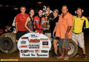 Chance Morton in victory lane. - Image courtesy of Mike Spivey