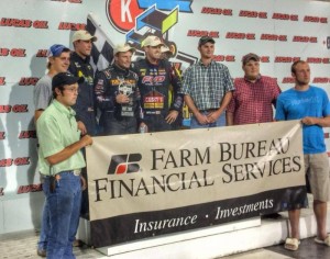 Craig Dollansky in victory lane. - Image courtesy of Knoxville Raceway