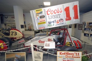 Just part of the Steve Kinser display in the National Sprint Car Hall of Fame and Museum. - Image courtesy of the NSCHOF