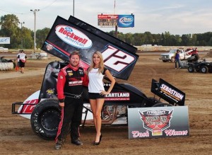 Jerrod won the Dash at Quincy (MOWA Photo) 