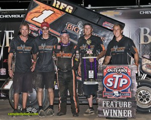 Sammy Swindell won the Knight Before the Kings Royal at Eldora Speedway. - Mike Campbell Photo