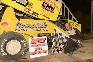 Roger Campbell won the makeup feature on Saturday at Butler Motor Speedway. - Tom Willavize Photo