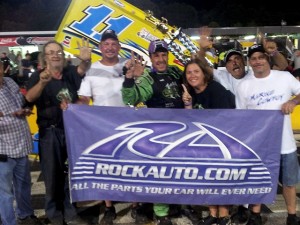 Joey "The Ace" Aguilar raced to his first United Sprint Car Series victory since 2010 on Friday night during the preliminary feature for the USCS Summer Nationals at Anderson Motor Speedway. - Jacob Seelman Photo