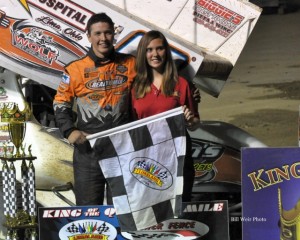 Max Stambaugh won the King of the Quarter Mile feature Friday night at Limaland Motorsports Park. - Bill Weir Photo