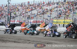 Field formed up for the Speed Sport World Challenge. - T.J. Buffenbarger Photo