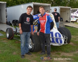 Jarett and John Andretti. - Bill MIller Photo