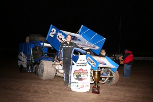 Logan Forler captured his fourth Lucas Oil ASCS National Tour victory Friday at the El Paso Speedway Park, topping the Casa Nissan Edge of Texas Dirt Track Nationals. (ASCS / Serena Dalhamer)