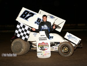 Aaron Reutzel topped the Lucas Oil ASCS presented by MAVTV American Real at the Southern New Mexico Speedway. (ASCS / Michael Diers) 