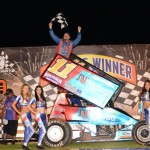 Trevor Green in victory lane at Valvoline Raceway. (Image courtesy of Valvoline Raceway)