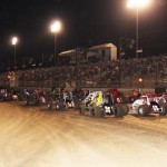 Parade lap at the Oval Nationals. - Doug Allen Photo