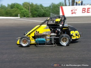 Patrick Wilda in 2007 at Kalamazoo Speedway. - T.J. Buffenbarger Photo