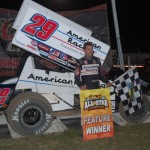 Kerry Madsen in victory lane following Saturday at Ocala - Alan Holland Photo