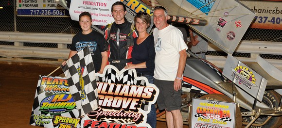 Chase Dietz in victory lane. (WRT Photo)