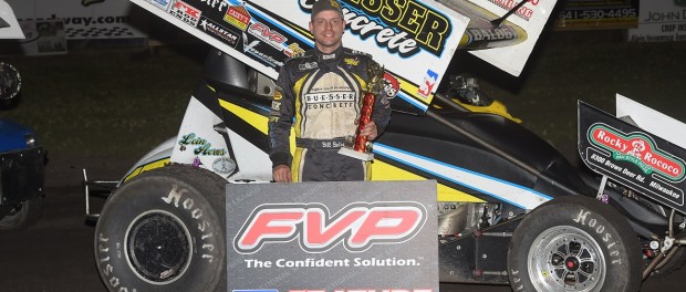 Bill Balog picked up his first career FVP National Sprint League win Tuesday night at the Hancock County Speedway near Britt, Iowa (Rob Kocak Photo)