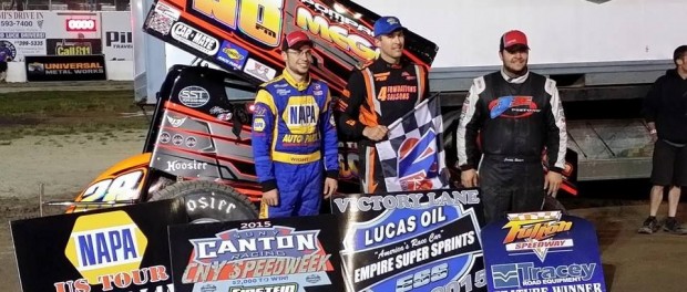 (l to r) Third place Larry Wright, winner Steve Poirier, and second place Justin Barger. (ESS Photo)