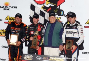 Danny Lasoski, Shane Stewart, and Kerry Madsen with Ralph Capitani. (Serena Dalhamer photo)