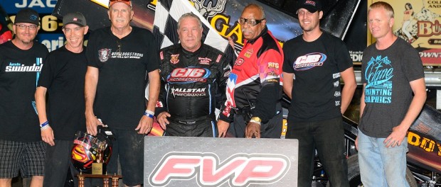 Sammy Swindell was victorious on night #1 of the 37th Annual Jackson Nationals (Doug Johnson Photo)