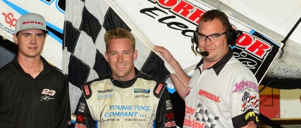 Seth Bergman won night #1 of the Jackson Nationals with the 360's (Doug Johnson Photo)