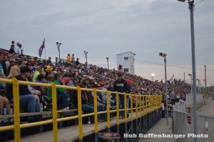 One of the big crowds from last season at Attica Raceway Park. (Bob Buffenbarger Photo)