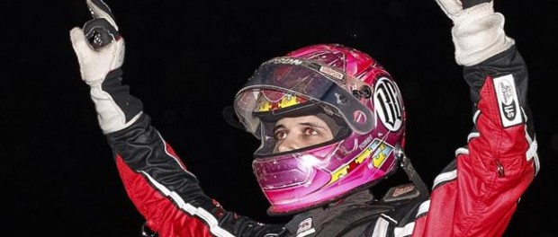 On the strength of three victories in five nights of action at Canyon Speedway in Peoria, Arizona, Noblesville, Indiana's Bryan Clauson won the 5th annual "Winter Challenge" series, his second after also winning the series in 2013. (Image courtesy of USAC)