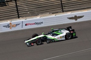 Bryan Clauson on track Sunday at the Indianapolis Motor Speedway. (Eric McCombs Photo)