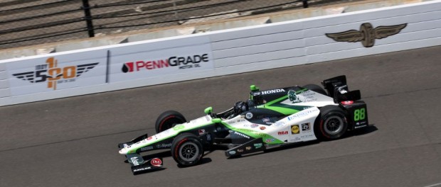 Bryan Clauson on track Sunday at the Indianapolis Motor Speedway. (Eric McCombs Photo)