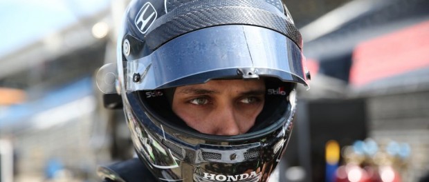 Bryan Clauson just before practice on Monday at the Indianapolis Motor Speedway. (Chris Jones Photo)