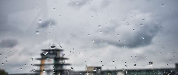 Rain at the Indianapolis Motor Speedway on Tuesday. (Chris Owens Photo)