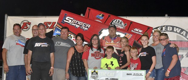 The “Wild Child” Jac Haudenschild certainly lived up to his label on Saturday night at Eldora Speedway, earning the Ohio Sprint Speedweek presented by Cometic Gasket finale worth $10,000 with the Arctic Cat All Star Circuit of Champions.