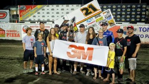 Brian cashed in $5,000 for career win #33 at Knoxville Saturday 