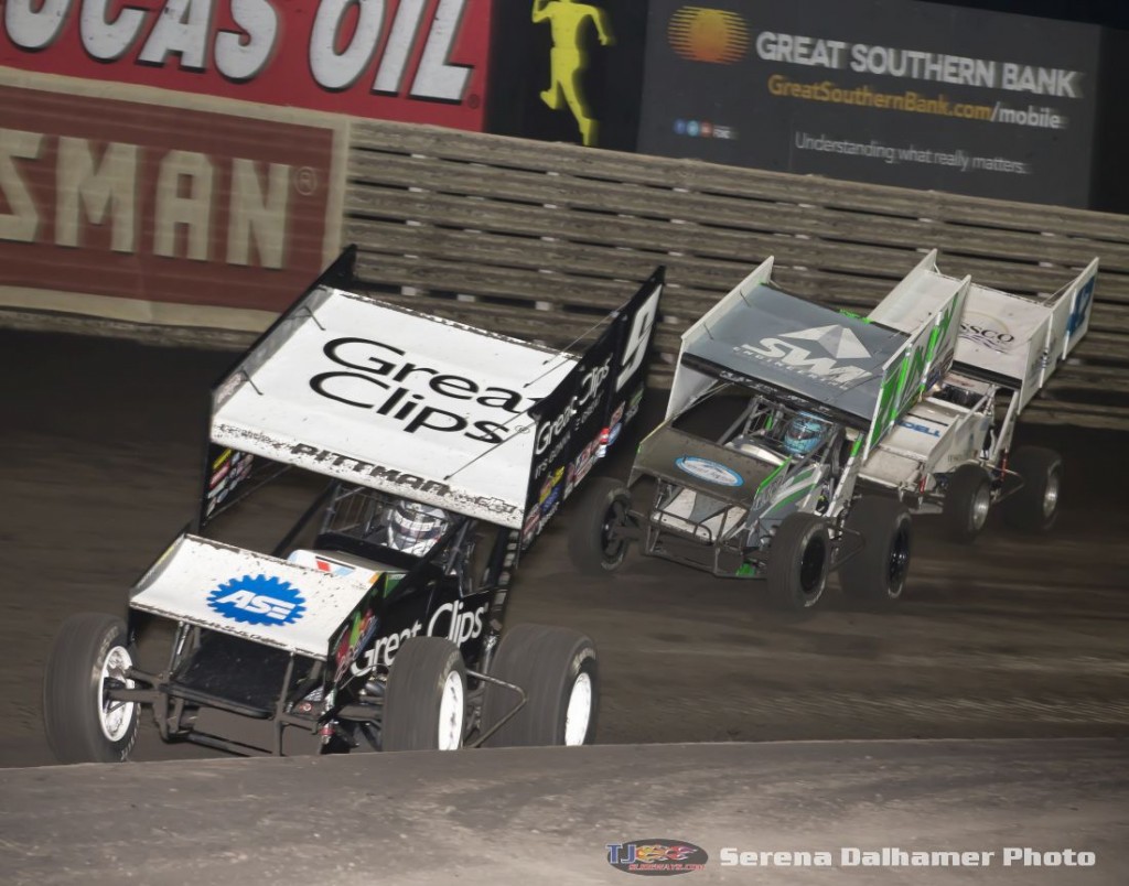 Daryn Pittman (9), Jamie Veal (71), and Jeff Swindell (47) (Serena Dalhamer photo)