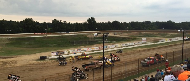 Hartford Motor Speedway closes out the Michigan sprint car season with the World of Outlaws. (T.J. Buffenabarger Photo)